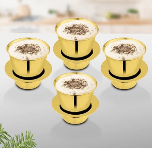 Shri & Sam Tea,Coffee Dabra in Tumbler with Gold PVD Coating - Image 2